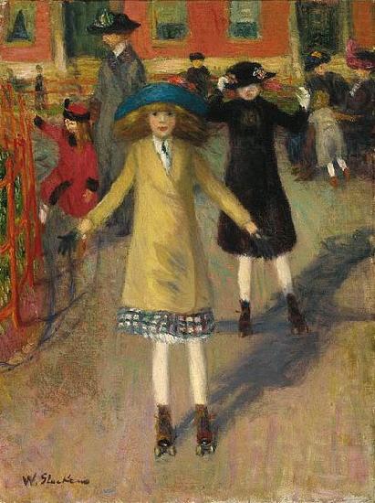 Children Rollerskating, William Glackens